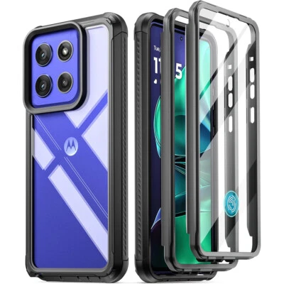 For Moto G Stylus 5G 2025 Case Poetic Shockproof Cover with Builtin Screen Black - Image 1 of 4