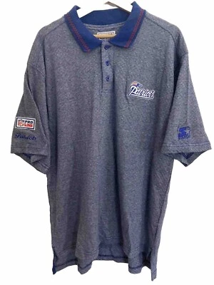 Camisa Polo De Colección Años 90 Starter Pro Line New England Patriots Para Hombre Grande Bordada Foto 1 de 4