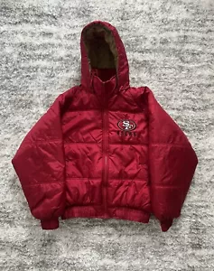 Vintage San Francisco 49ers Puffer Jacket Mens M Big Logo NFL Gameday - Picture 1 of 6