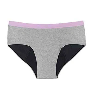 NWT Thinx Teen Menstrual Briefs Underwear Grey and Lilac Girls 9/10 - Picture 1 of 13