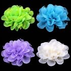 50p 4.1" Shabby Lace Mesh Chiffon  Artificial Fabric Flower For Baby Headbands
