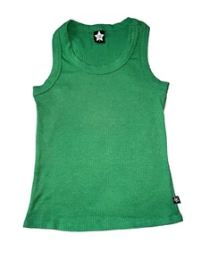Pixie Lane Big Girls Kelly Green Ribbed Racerback Tank Size 8 - Picture 1 of 2