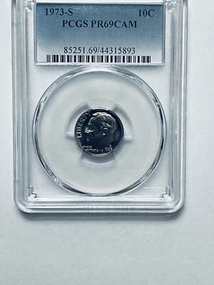 1973-S Roosevelt Dime PCGS PR69CAM - Image 1 of 4