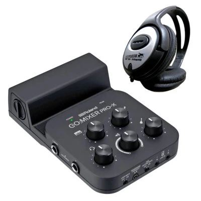 Roland GO:Mixer Pro-X Audio-Interface für Mobilgeräte + keepdrum Kopfhörer - Bild 1 von 4