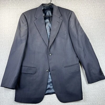 Donald Trump Executive Suites 100% Wool Men’s blazer Navy blue pinstripe Size(40 - Image 1 of 4