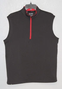Adidas Golf ClimaCool 1/4 Zip Gray Heather Stretch Sleeveless Vest Men SMALL - Picture 1 of 7