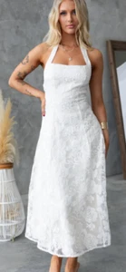 Emporia Halter Midi length Dress size 8 - Picture 1 of 5