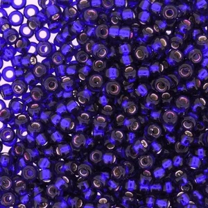Miyuki Round Seed Beads Size 8/0 Silver Lined Dark Violet 22 Gram Tube (8-1427) - Picture 1 of 5