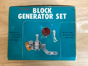 NUEVO Juego de luces de bicicleta vintage Kmart All Pro 12 voltios GENERADOR BLOQUE ~ NUEVO DE STOCK - Imagen 1 de 8
