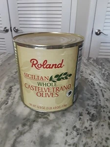Roland Foods Whole Sicilian Castelvetrano Olives 3 Lbs 4.9 Ounce Pack of 1 - Picture 1 of 4