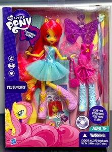 My Little Pony Equestria Girls FLUTTERSHY 8" Doll Set 2012 - New - Picture 1 of 22