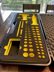NICE! Snap-On Hi-Viz YELLOW CASE & FOAM ONLY 62pc Cordless Impact Kit STORAGE - Picture 1 of 21