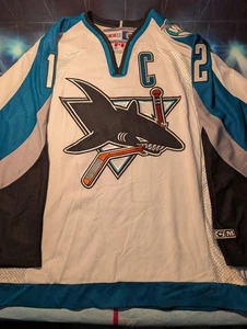 NHL CCM San Jose Sharks Patrick Marleau Hockey Jersey, Size L, MiC - Picture 1 of 5