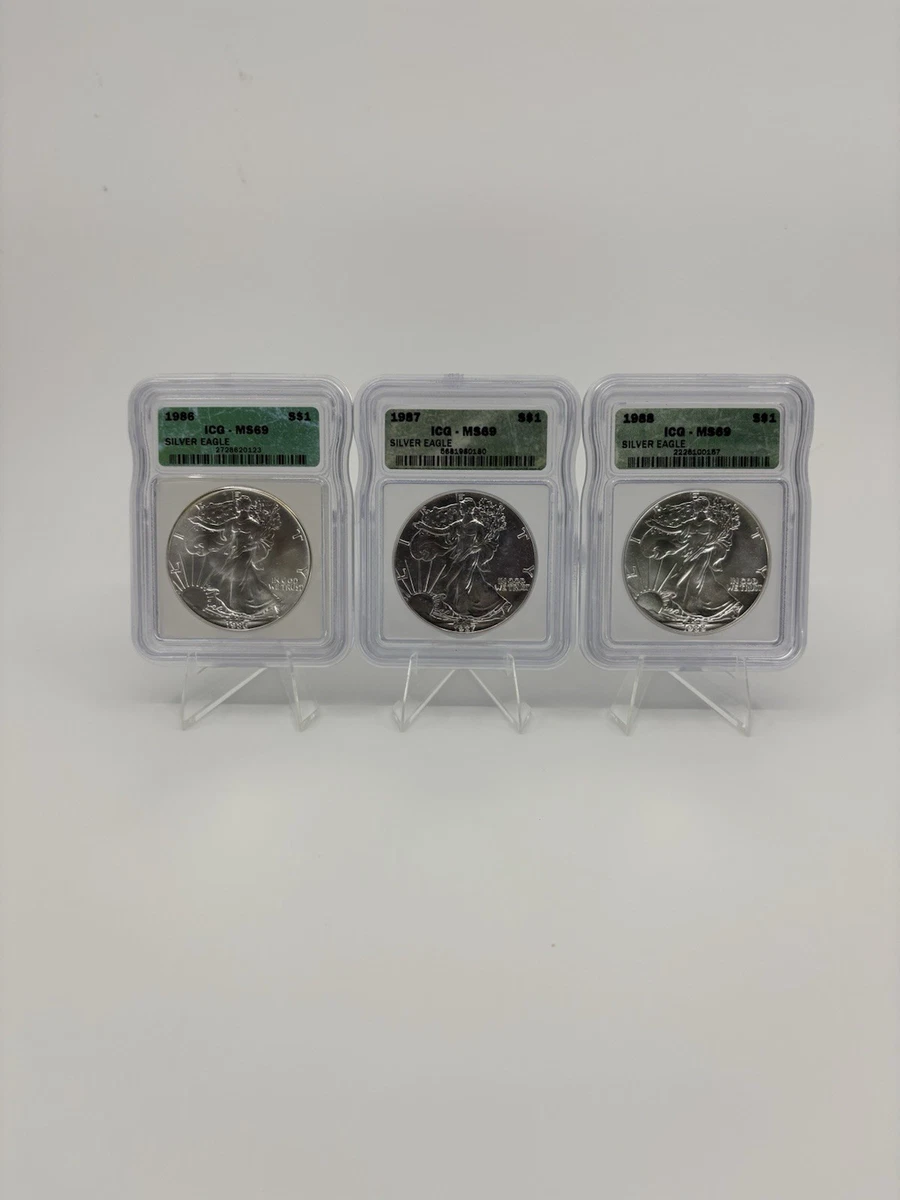 American Eagle MS 69 Graded 1986 Silver Bullion Coins for sale | eBay