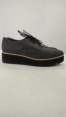 Zapatos Oxford Eileen Fisher Mujer Eddy Tweed Plataforma Negro/Blanco 9.5 Foto 1 de 3