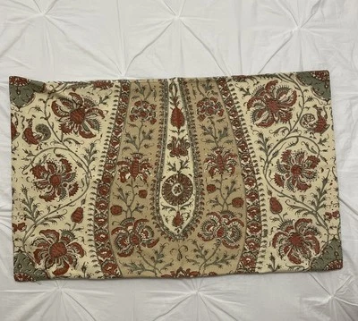Funda de almohada lumbar Pottery Barn "Rust Floral Paisley" 16" X 26" Foto 1 de 4