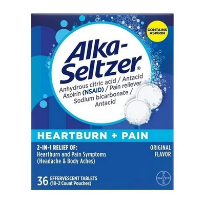 Alka-Seltzer Fever Reducer Original Effervescent 36 Tablets By Alka-Seltzer - Image 1 of 2