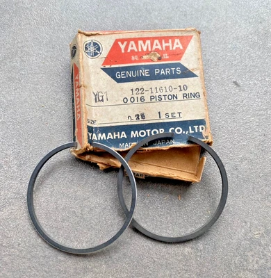PARA YAMAHA YG1 YG-1 80CC. JUEGO DE ANILLOS DE PISTÓN O/S 0,25 NOS 122-11610-10 Foto 1 de 4