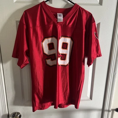 Vintage Warren Sapp Jersey Youth XL  Tampa Bay Buccaneers 90s - Image 1 of 4