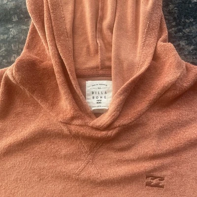 Винтажная женская толстовка с капюшоном Billabong Размер Small Burnt Orange/Surf Beach Boho/Terracotta - Изображение 1 из 4