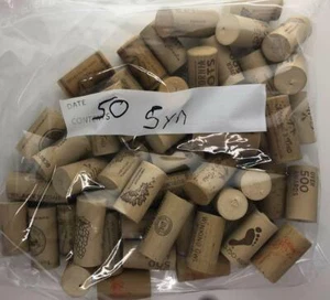 Lot of 50 Used Synthetic Wine Corks (No Cork) Great For Crafting Fishing - Picture 1 of 1