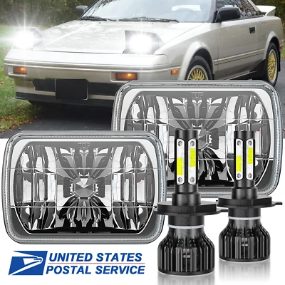 Par para Toyota MR2 1986-1995 - 7" polegadas farol de LED redondo feixe Hi-Lo - Imagem 1 de 4