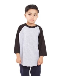 Pack Of 20 Shaka Wear SHRAGY Youth USA Three-Quarter Sleeve Raglan T-Shirt - Picture 1 of 7