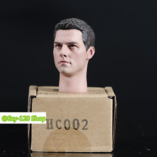 1:6 Tom Cruise Neck Male Head Sculpt Carving For 12" HT Action Figure Body Toys