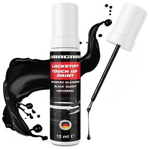 12 ml Lackstift Schwarz Glänzend. Lacktupfer Auto Lackstift Motorrad Lack Glanz - Bild 1 von 6