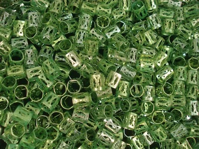 Dreadlock Clips 50pc Lime Cuff Bead Hair Dread Braid Platted  - image 1 of 2
