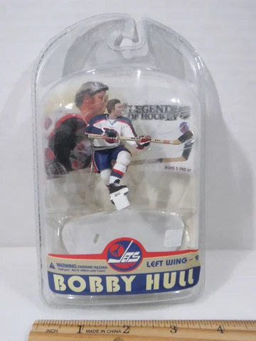 Bobby Hull McFarlane 2" Action Figure Winnipeg Jets NHL Mini Cover