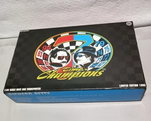 RICHARD PETTY / DALE EARNHARDT 7 Time Champions 1:64 Race Car Transporter 1995 - Picture 1 of 13
