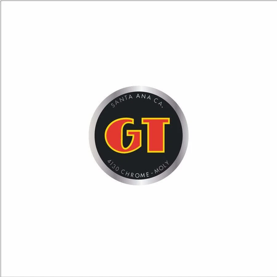 GT BMX head & seat tube decal - black-chrome - Image 1 of 1