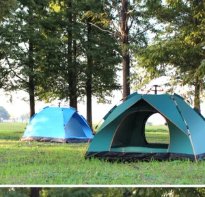 2-4 Personen Automatik Pop-Up Outdoor Zelt Camping Backpacking Zelte Wasserdicht  - Bild 1 von 13