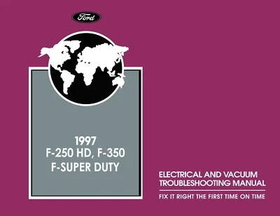 Ford F250 HD 1997, F350, F-Super Duty eléctrico manual de solución de problemas Foto 1 de 4