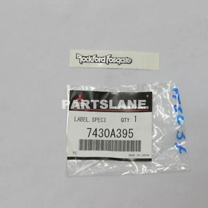 Mitsubishi Mirage OEM Genuine Special Label Sticker 7430A395 - Picture 1 of 1