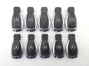 10 x MERCEDES C, E, CLASE S, etc. Lote de trabajo de llaveros cromados de 2 y 3 botones - probado - Imagen 1 de 2