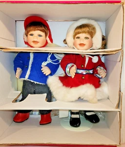 Marie Osmond Dolls Four Seasons Boy/Girl Winter Signed COA #684/1500 2004 C15783 - Picture 1 of 16