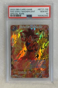 DBS SSG Son Goku, Magnificent Might BT17-148 SPR Ultimate Squad PSA 10! - Picture 1 of 6