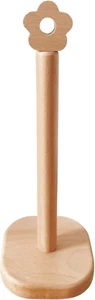 Paper Towel Holder, Wooden Kitchen Roll Stand Organizer Free Standing, Housewarm - Picture 1 of 12