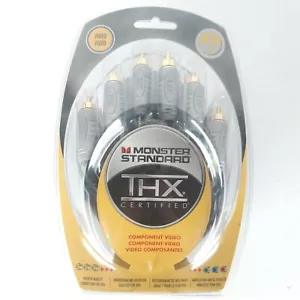 Monster Standard THX V100 CV Component Video 8'/2m NEW Sealed Green Blue Red - Picture 1 of 7