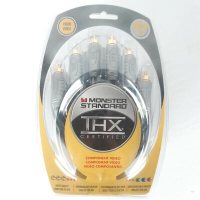 Monster Standard THX V100 CV Component Video 8'/2m NEW Sealed Green Blue Red - Image 1 of 4
