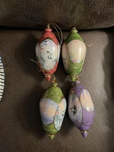 Heirloom Porcelain Wings Of Grace Ornament Set Of 4 - Picture 1 of 3