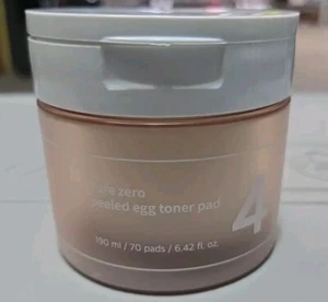 NUMBUZIN Pad No.4 Pore Zero Peeled Egg Toner 70 Pads Anti Sebum K-Beauty - Picture 1 of 4