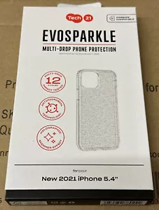 Official Tech 21 Evo Sparkle Cover for iphone 13 Mini 5.4" Rose Gold T21-8911 - Picture 1 of 2