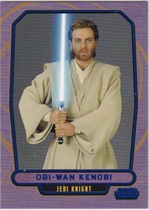 STAR WARS GALACTIC FILES SERIES 1 BLUE PARALLEL 33 OBI-WAN KENOBI 285/350
