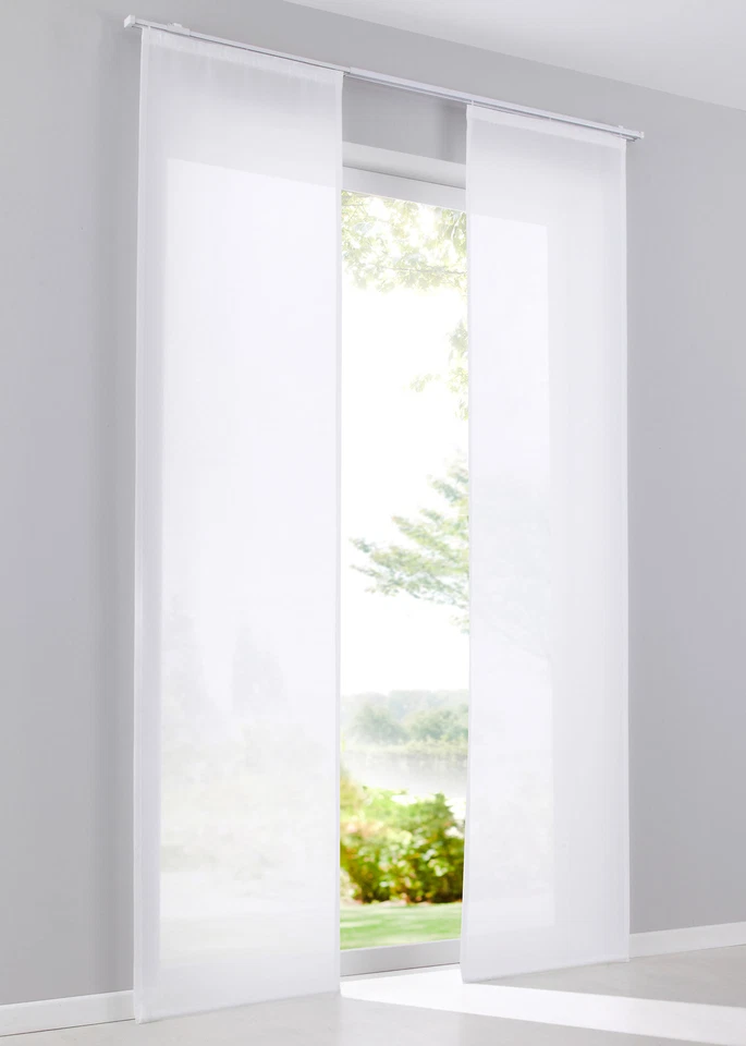 1er-Pack Schiebegardine Gr. 4 (H/B: 245/57 cm) Weiß Neu R-Ware - Bild 1 von 1