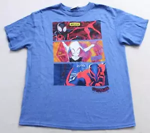 Marvel Boy's Spider-Man Across The Spider-verse T-Shirt AN3 Blue Medium (10/12) - Picture 1 of 4