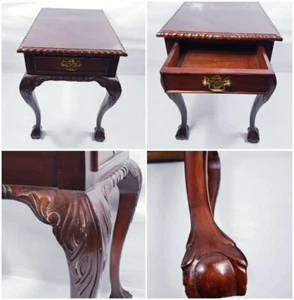 Hand Curved Library / Side / Hall Table 19th Century - Picture 1 of 12