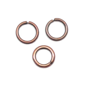 6mm Open Jump Ring 19 Gauge Antique Copper Plate 120 pieces - Picture 1 of 1